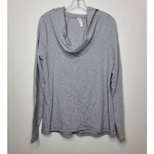 Lucy cowl neck hooded long sleeve shirt - medium